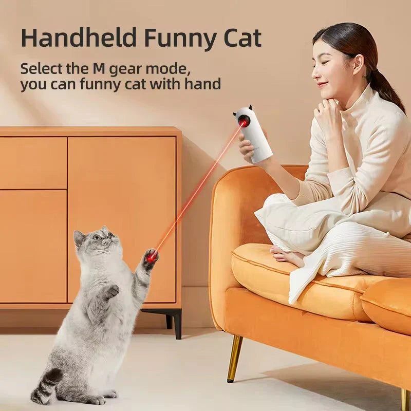 Interactive LED Cat Laser Toy – Automatic Fun