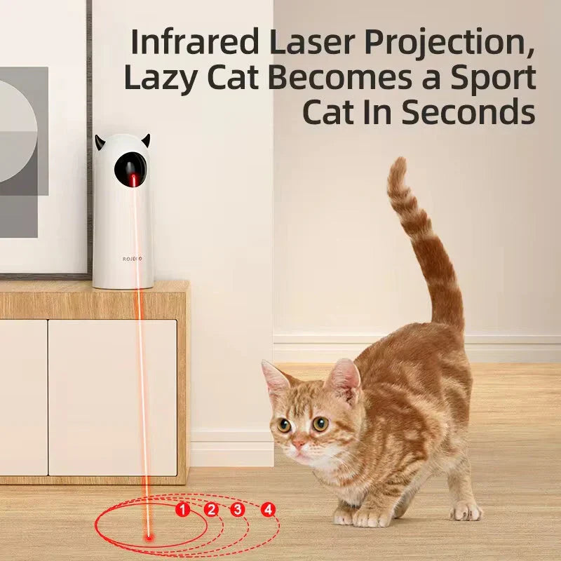 Interactive LED Cat Laser Toy – Automatic Fun